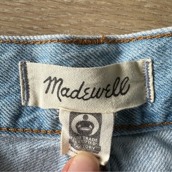 Madewell ‘90s Straight Crop Jeans Fitzgerald Wash Sz 25 - Picture 10 of 16